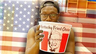 TRYING KFC IN AMERICA FOR THE FIRST TIME [upl. by Lennox]