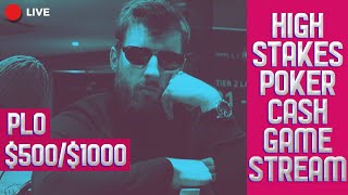 5001000 Action BIEDERMEIR  limitless  katya18  borntotilt High Stakes Poker Cash Game [upl. by Hefter]