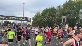 Manchester Half Marathon Red Wave Start 13 October 2024 an amazing sight… [upl. by Herold]