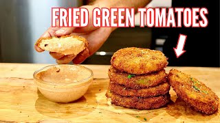 Fried Green Tomatoes  Remoulade Sauce  Quick amp Easy Recipe [upl. by Gehlbach828]