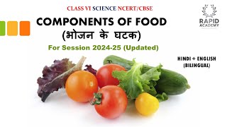 Unraveling the Secrets of Nutrition  Components of Food  Class VI Science NCERTCBSE  BILINGUAL [upl. by Aileek]