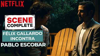 Félix Gallardo incontra Pablo Escobar in Narcos Messico  Netflix Italia [upl. by Alcock]