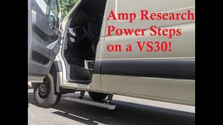 Installing Amp Research Power Steps on a 2020 Sprinter VS30 [upl. by Emsmus220]