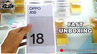 Fast Unboxing Oppo A18  Review Oppo A18  Unboxing Cepat Oppo A18 [upl. by Eijneb]