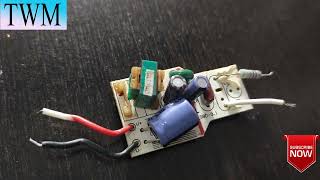 LED DRIVER REPAIR 9 WATT LOW VOLTAGE PROBLEM AND TRANSFORMER COIL PROBLEM TECHWITHMANISH1989 [upl. by Tsnre]