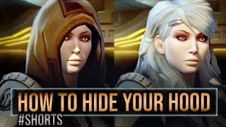 SWTOR How to hide your hood  shorts [upl. by Atiek]