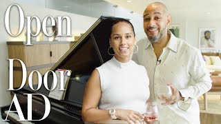 Inside Alicia Keys amp Swizz Beatz’s Oceanside Mansion  Open Door  Architectural Digest [upl. by Ariik668]