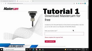 Mastercam 2022 tutorial  Introduction [upl. by Anisah]