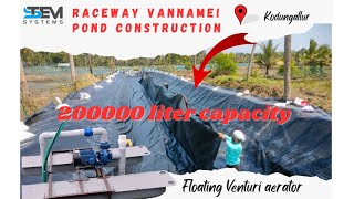 HOW TO MAKE RACEWAY PONDS FOR VANNAMEI KERALA [upl. by Einitsed]