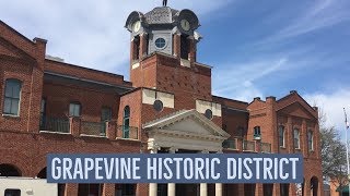 Grapevine Historic District  Attractions at Texas [upl. by Adnohsirk]