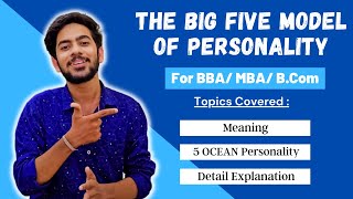 The Big Five Personality Model  5 OCEAN Personality Traits  Explained in Hindi [upl. by Sell490]