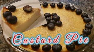 Magic Custard PieThe Best Easy Egg Custard Pie Recipe Carters Eat [upl. by Lebasiram893]