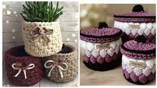 Crochet Pattern Basket Storage Crochet Handmade Rope Basket Patterns Amigurumi Basket Weave PDF [upl. by Otecina]