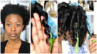 Heatless Curls  Curflormers on Stretched Natural Hair  Pure Estrogen [upl. by Enelyt]