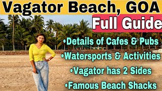 VAGATOR Beach with Full Guide  Pubs amp Cafe of Vagator  Watersports at Vagator [upl. by Rosenzweig]