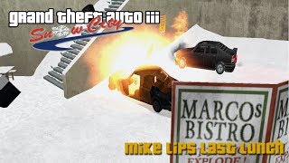 GTA III Snow City Mission 7  Mike Lips Last Lunch  GTA 3 Snow City [upl. by Magree751]