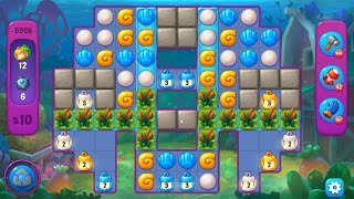 Fishdom 6998 Super Hard Level  10 moves  NO BooSTERS [upl. by Richela977]