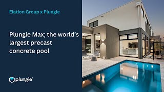 Plungie Max the worlds largest precast concrete pool [upl. by Louis19]