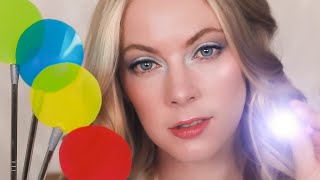 ASMR Unpredictable Eye Exam Light Triggers Coloured Filters Testing Your Focus [upl. by Nettle]