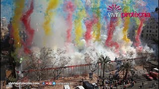 Fallas Valencia 2019 Mascletà Domingo 17 de Marzo 2019 Pirotecnia Vulcano [upl. by Denzil393]