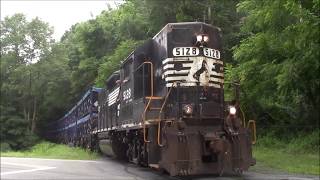 Ex NS High Hood leads Colebrookdale Freight [upl. by Norbert998]