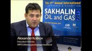 Interview with Alexander Kolikov MRTS Mezhregiontruboprovodstroi at Sakhalin Oil amp Gas 2013 [upl. by Lecram595]