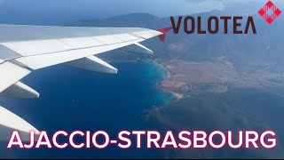 TRIP REPORT Volotea Airbus A319 from Ajaccio AJA to Strasbourg SXB [upl. by Orly]