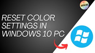 How To Reset Color Settings in Windows 10 PC Or Laptop [upl. by Ramberg]