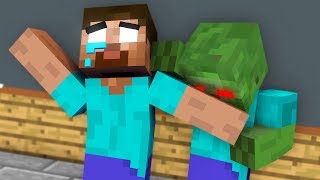 Monster School  FUNNY ZOMBIE APOCALYPSE ALL EPISODE Challenge  Minecraft Animation [upl. by Arin91]