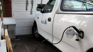 Filling my Natural Gas F250 at Home with a FuelMaker  CNG  Alt Fuel [upl. by Massab534]