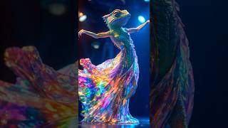 A Woman Fuses with A Chameleon on AGT americagottalent agt magic talent shorts [upl. by Seaden]