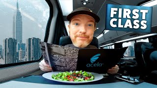 What Is Amtrak Acela First Class All About DC To NYC In Style [upl. by Devlen]