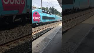 OUIGO TGV departing from Antibes station [upl. by Darrell]