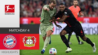 Pure Drama In Absolute Top Match  FC Bayern  Leverkusen  Highlights  MD 4 – Bundesliga [upl. by Jereme]