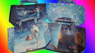 SUBWAY FRESH FIT KIDS MEAL DISNEYS FROZEN TOTE BAGS DRIVE THRU TOY REVIEW VIDEO [upl. by Blondell592]