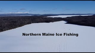 Northern Maine Ice Fishing  2 Locations in 1 Day  Salmon  Splake  Perch [upl. by Eilata]