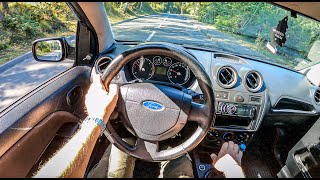 2007 Ford Fiesta 14 TDCI 68HP  POV Test Drive 906 Joe Black [upl. by Larry]