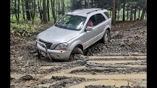 Kia Sorento off road awaria napędu i test wyciągarki [upl. by Ellenad]