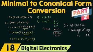 Minimal to Canonical Form Conversion Part 2 [upl. by Proudfoot]