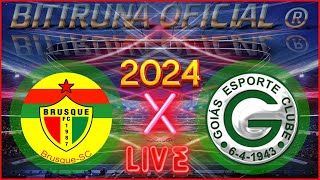 Brusque x Goiás ao vivo Campeonato Brasileiro Série B 2024  NARRAÇÃO [upl. by Htrahddis]