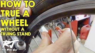 How To True A Bike Wheel Without A Truing Stand [upl. by Martineau193]