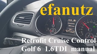 Pilot automat Cruise Control Golf 6 in detaliu  Retrofit ccs install golf mk6 detailed [upl. by Elicec793]