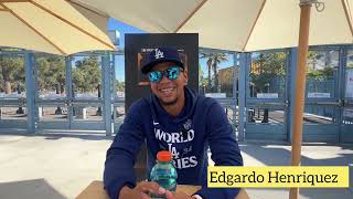 Serie Mundial  Andy Pages Edgardo Henriquez de los Dodgers sus impresiones [upl. by Amaryl]