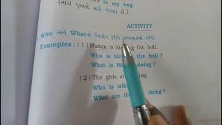 std 5 English Grammar book ch 7 WH Questions [upl. by Anawad573]