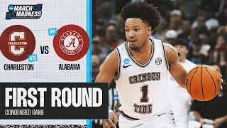 Alabama vs Charleston  First Round NCAA tournament extended highlights [upl. by Mosera160]