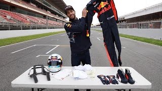 What kit does an F1 driver wear Daniel Ricciardo explains [upl. by Summers]