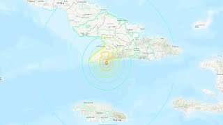 Backtoback quakes hit Jamaica 68M quake felt in Cuba South Florida [upl. by Aicilf]