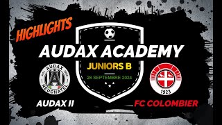 Highlights  Audax Academy – FC Colombier [upl. by Cleo]