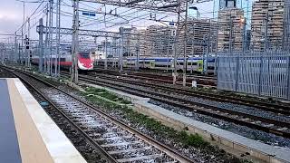 Frecciarossa 9532 in transito a Gianturco  Frecciarossa 9532 passing through Gianturco ETR 50004 [upl. by Allimaj198]