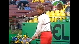 Mats Wilander vs Miloslav Mecir Hamburg 1985 HF [upl. by Demetris]